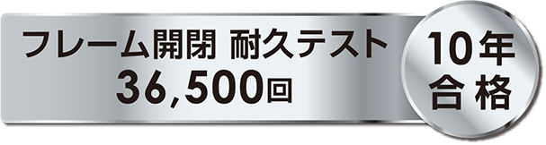 フレーム開閉テスト